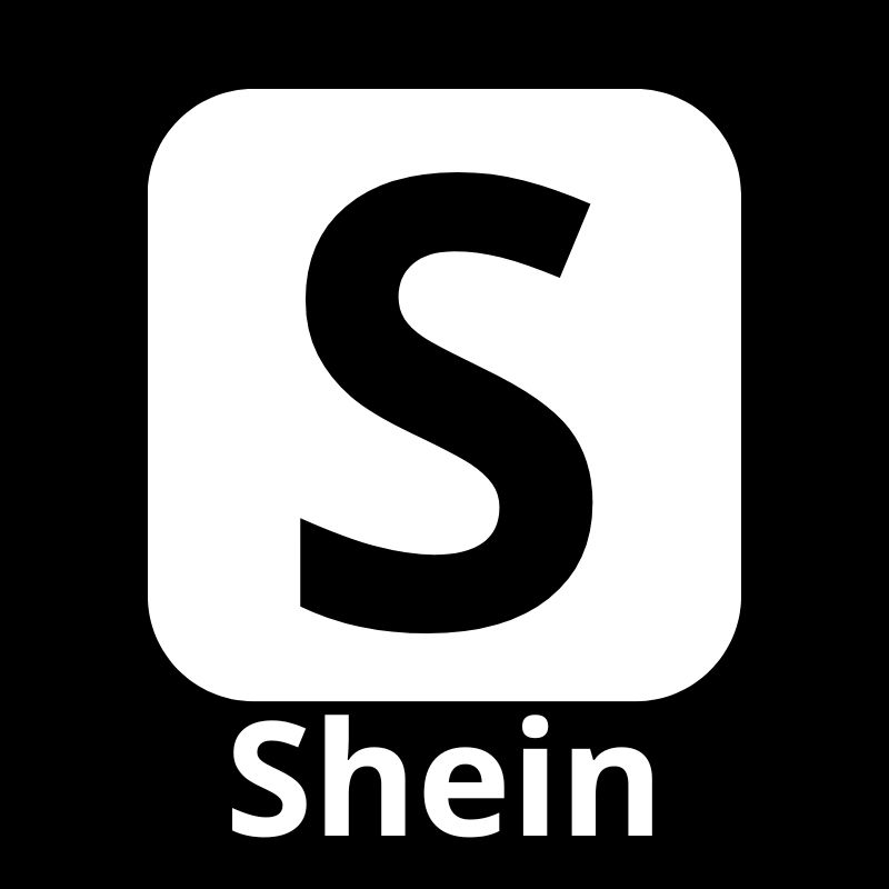 Logotipo da Shein para suporte ao cliente e rastreamento de pedidos internacionais