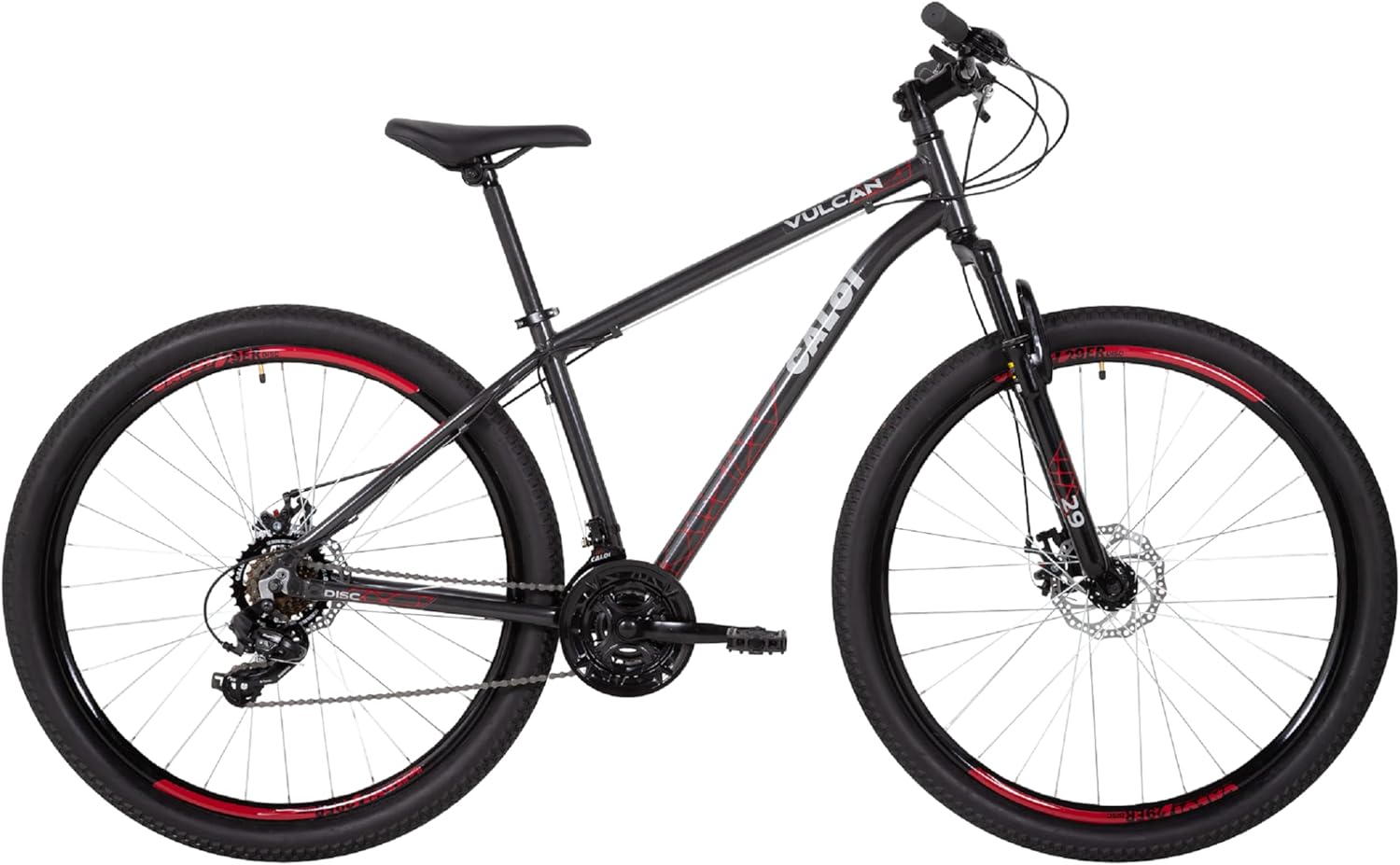 Mountain bike Caloi Vulcan aro 29 com freio a disco hidráulico, destaque entre os modelos mais vendidos no Brasil