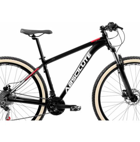 Bicicleta Absolute Nero 4 e 5 Aro 29, 21 velocidades, freio a disco mecânico, quadro alumínio com cabos internos.