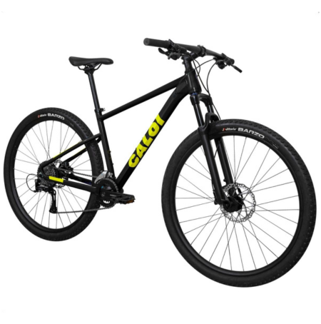 Bicicleta mtb Caloi Explorer Sport 2025 Aro 29, 16V Shimano, freios hidráulicos e quadro alumínio com cabeamento interno.